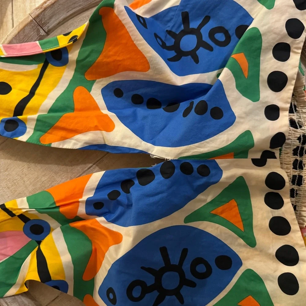 Joie Multicolor Geometric Print halter & Maxi Skirt set - Picture 6 of 9